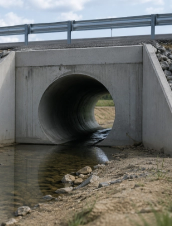RCC pipes for culverts and cross-drainage systems