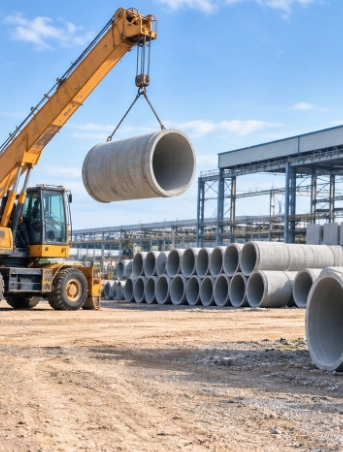 Concrete pipe applications for industrial infrastructure